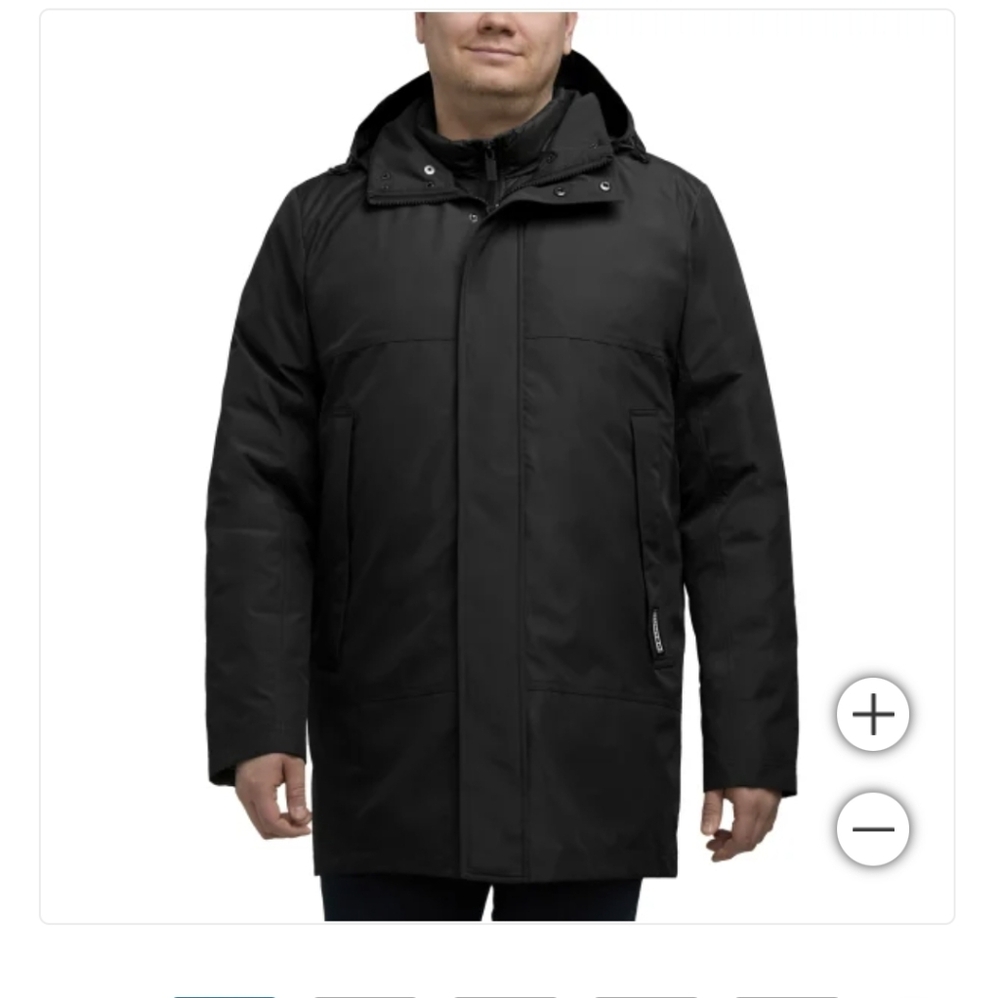 NEVER WORN Hunter Men's 3-in-1 Black Jacket - XXL NEW